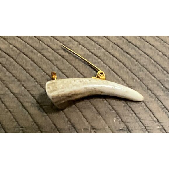 Real Stag Horn Tip Scottish Traditional Celtic Kilt Pin - Picture 3 of 4